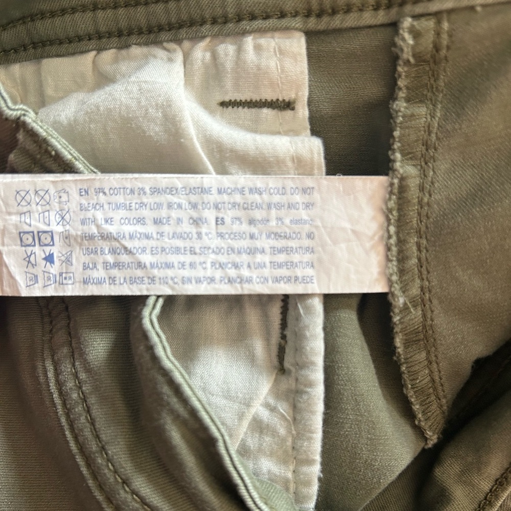 Forever 21 Green Cargo Mini Skirt Size 24 - Picture 4 of 4